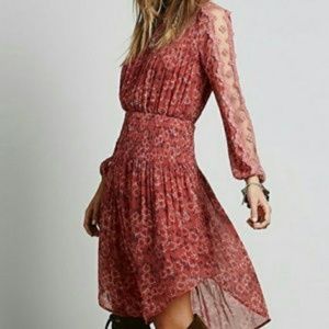 Free People women’s rose glow combo dress size Small